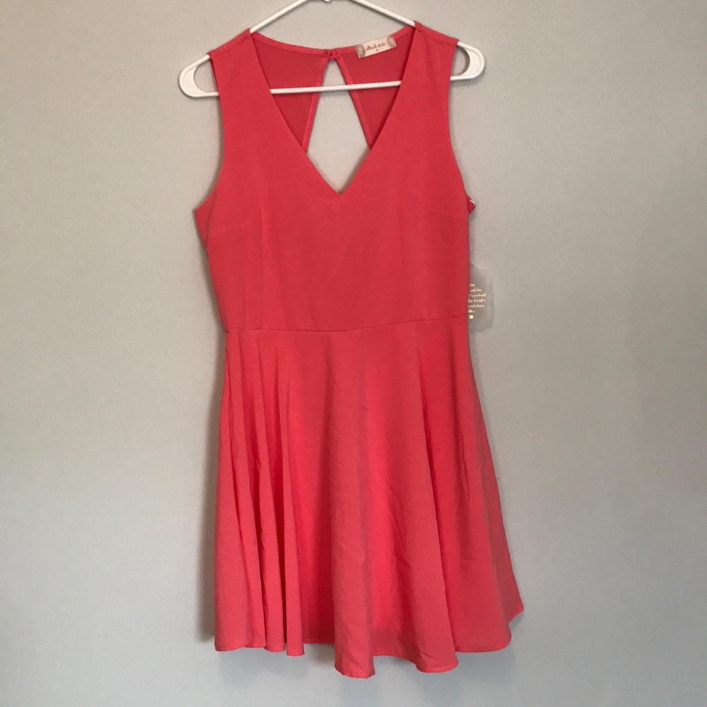 NWT Coral pink Altar’d State v-neck swing dress